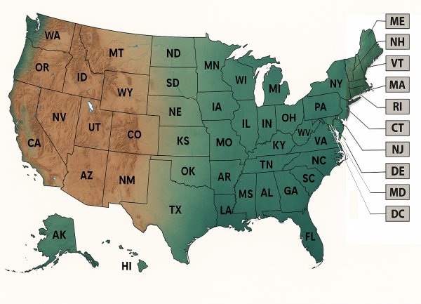 Map Showing American's 2D/3D Seismic Data Coverage